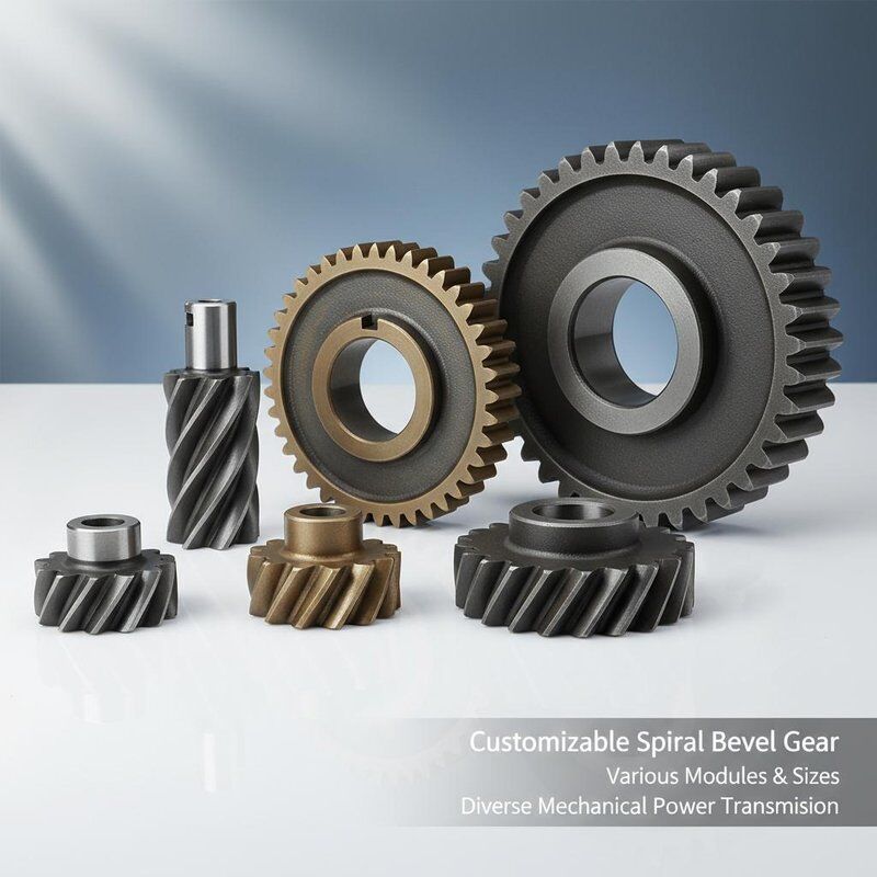 Mekanik güç aktarımı için HRC 58-62 Sertliği ile özelleştirilebilir yüksek hassasiyetli Spiral Bevel Gear